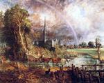 欧洲12-19世纪油画四_CONSTABLE, John - Salisbury Cathedral from the Meadows